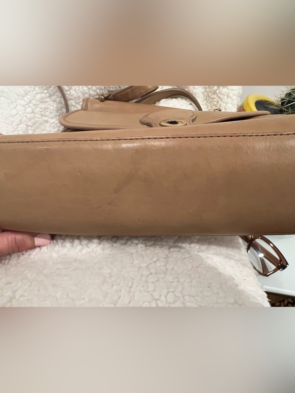 Coach Logan 9907 Style CamelLeather Vintage Bag - Picture 11 of 16
